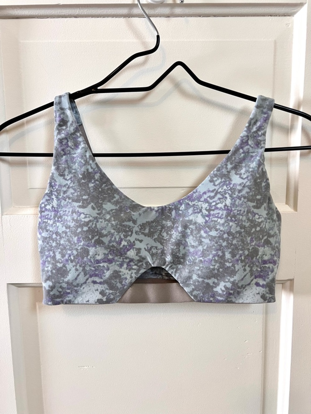 Patagonia Lavender Gray Camouflage Scoop Bralette